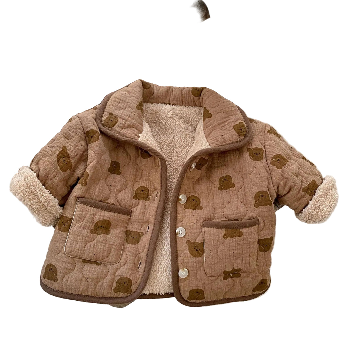Bear Quilted Cotton Coat