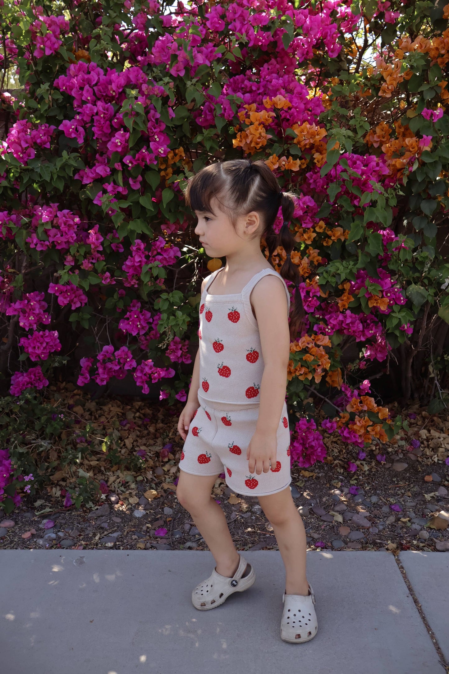 KNIT STRAWBERRY TWO PIECE SET