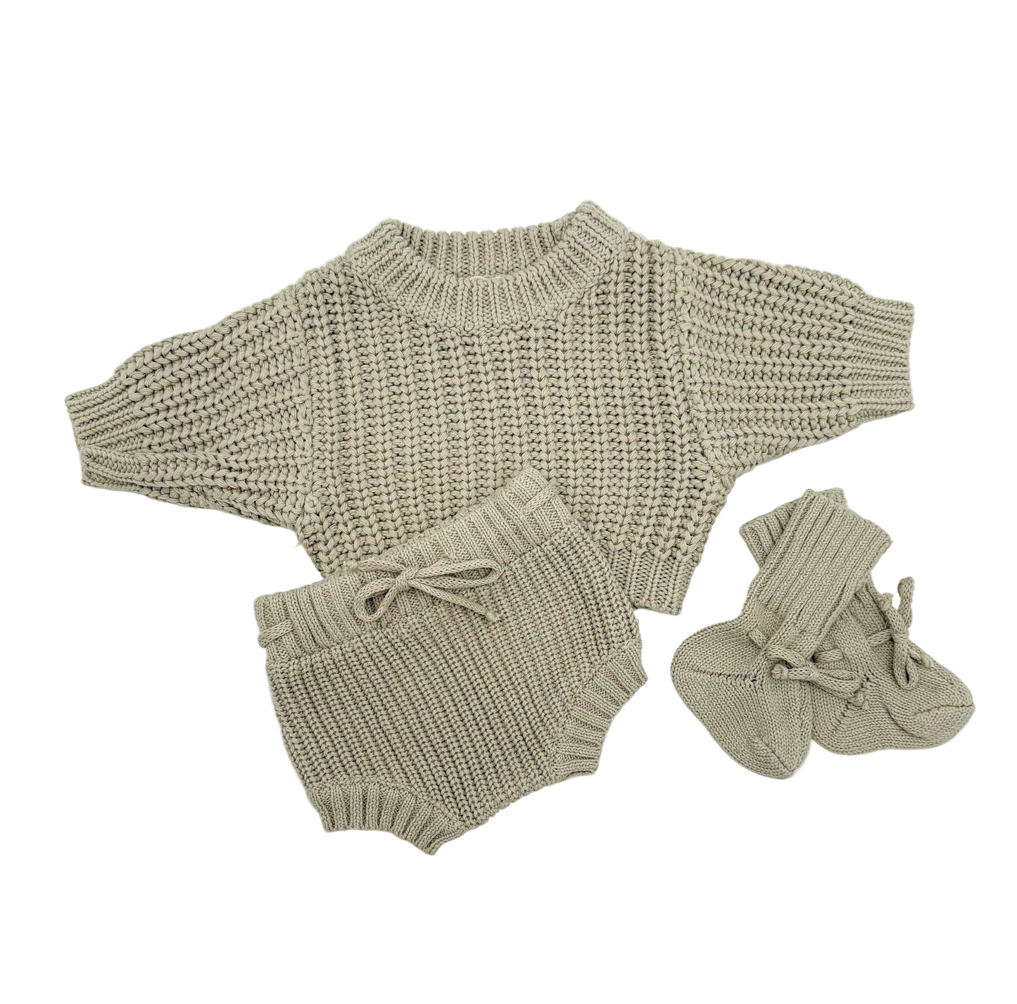 SAGE CHUNKY KNIT SET