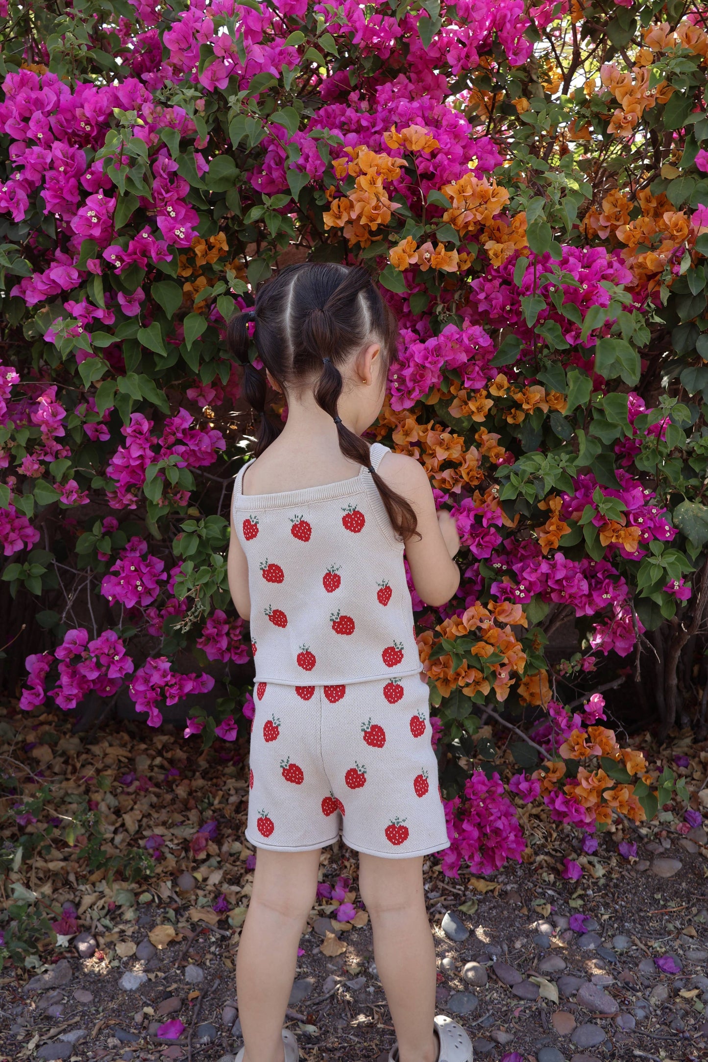 KNIT STRAWBERRY TWO PIECE SET