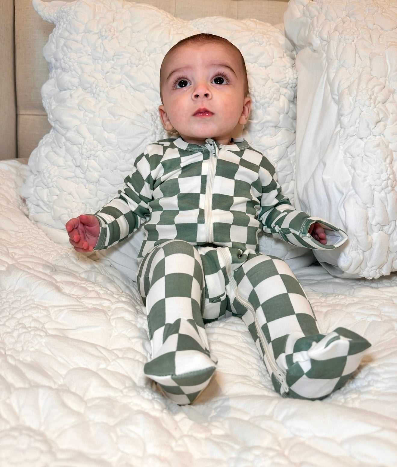 MATCHA CHECKERED FOOTIE
