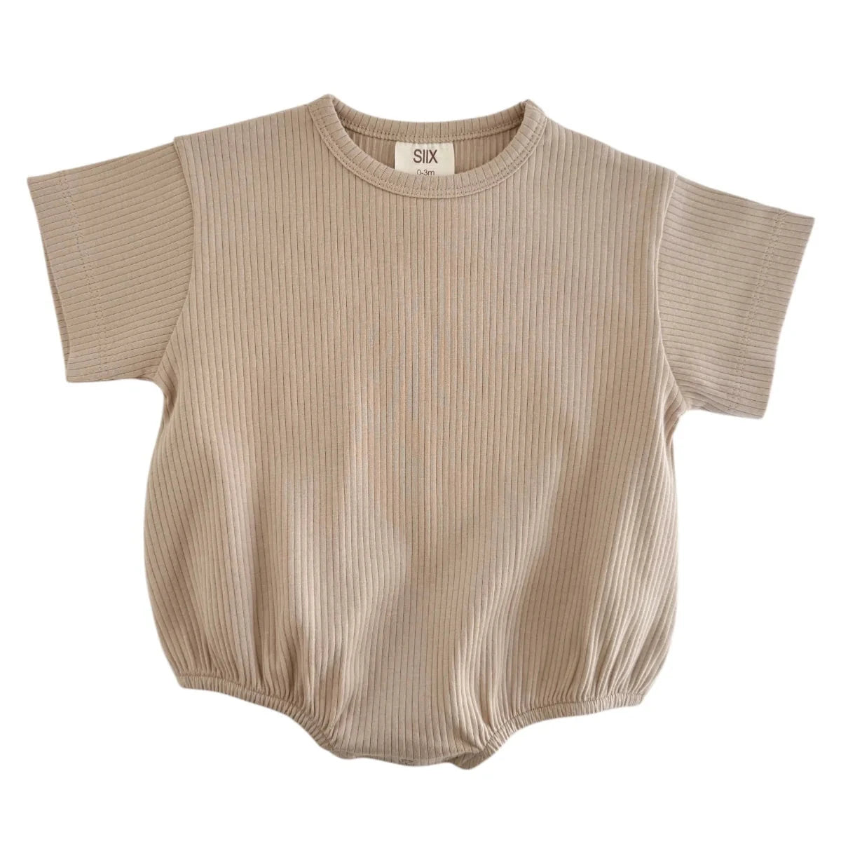 DESERT TAN RIBBED T-SHIRT BUBBLE