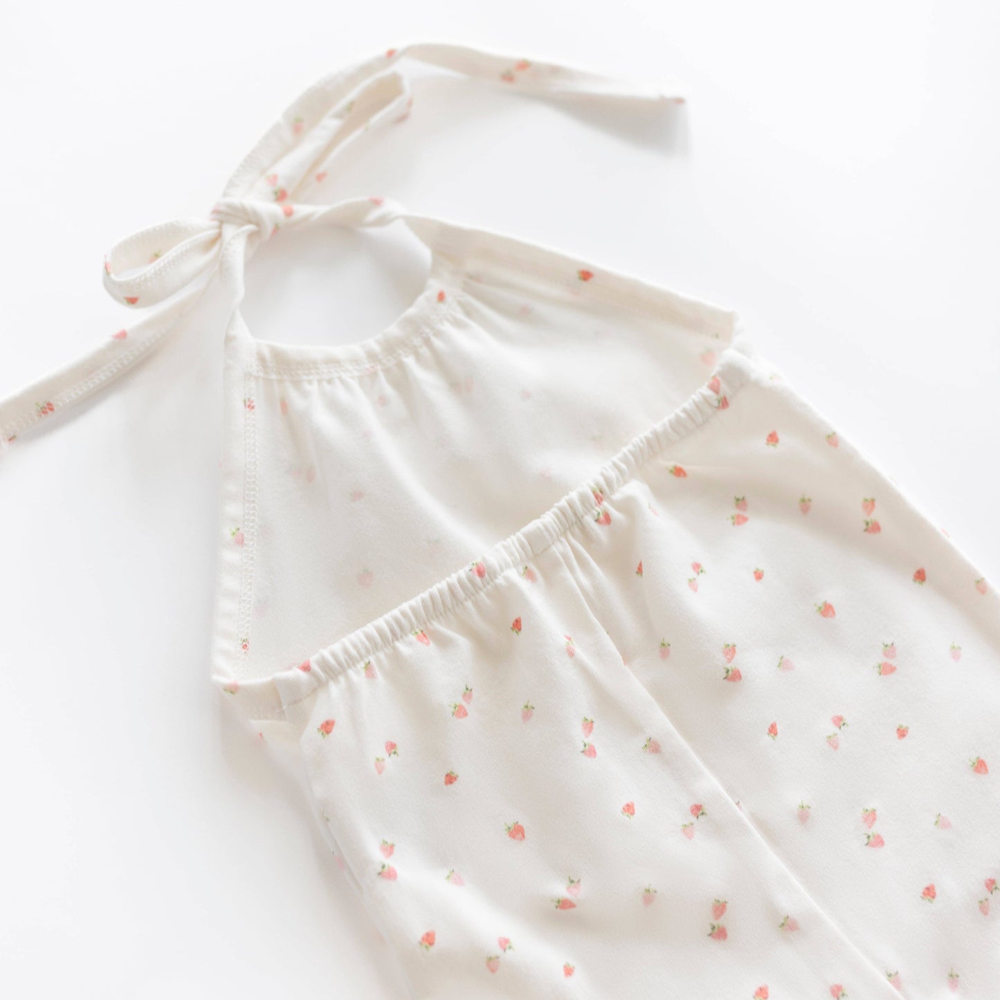 STRAWBERRY HALTER ROMPER