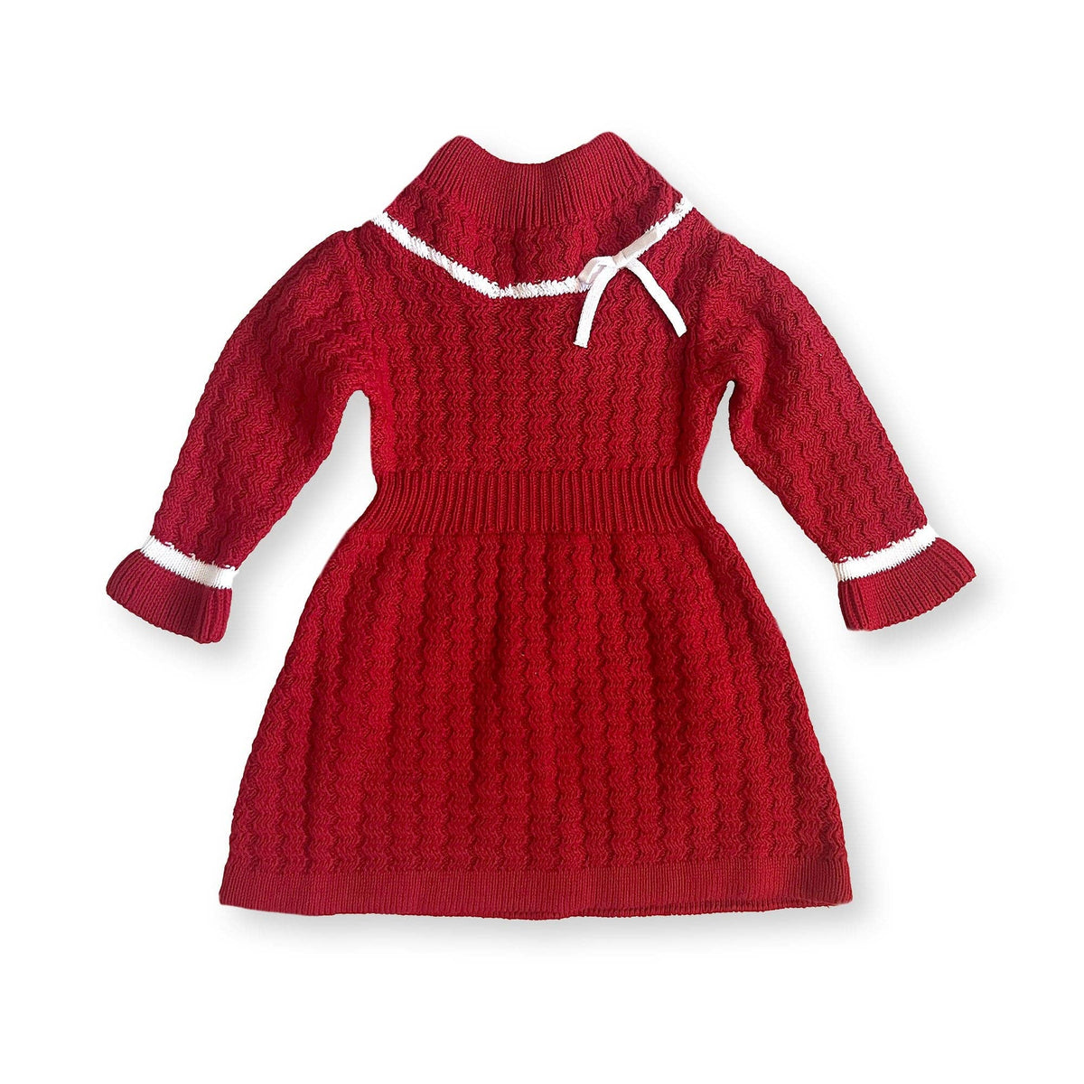 SOFIA ORGANIC MOCK NECK CABLE SWEATER DRESS