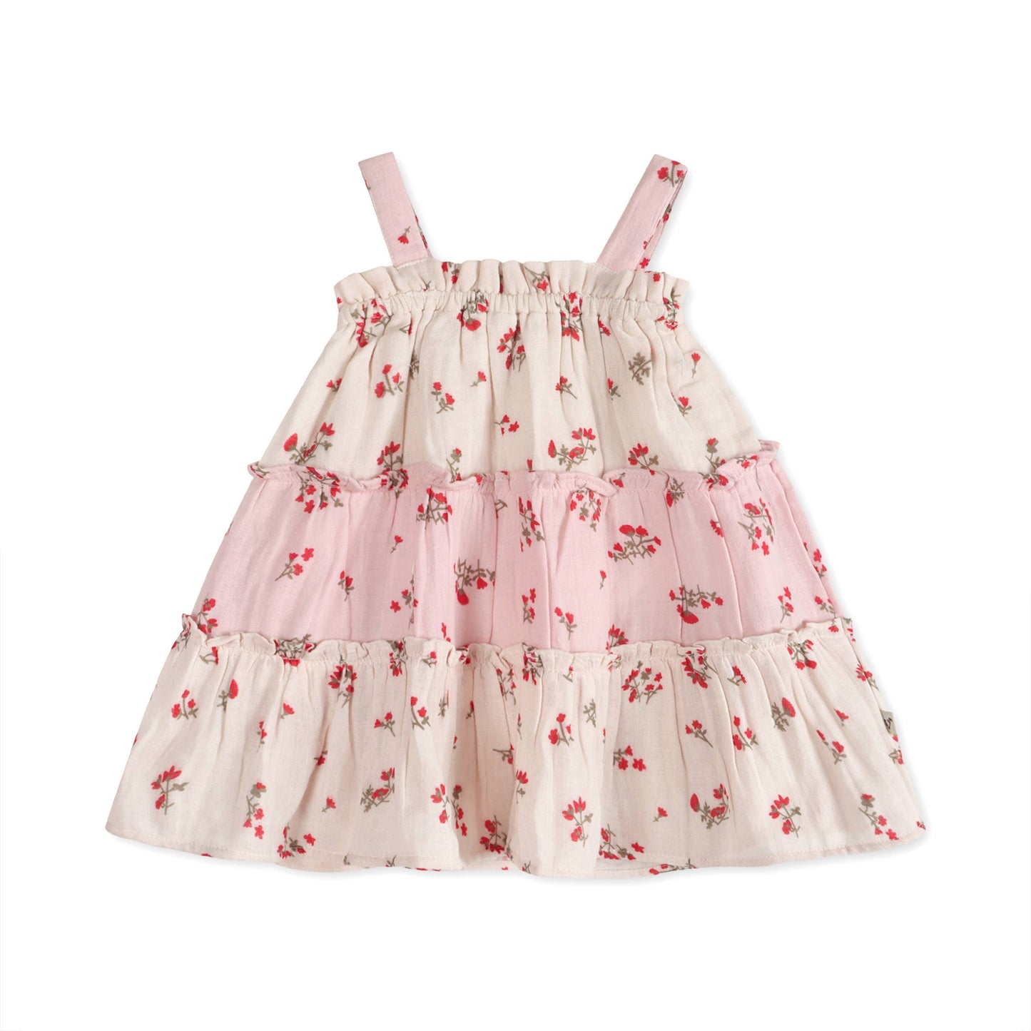Bijou Tiered Floral Baby Dress + Bloomer