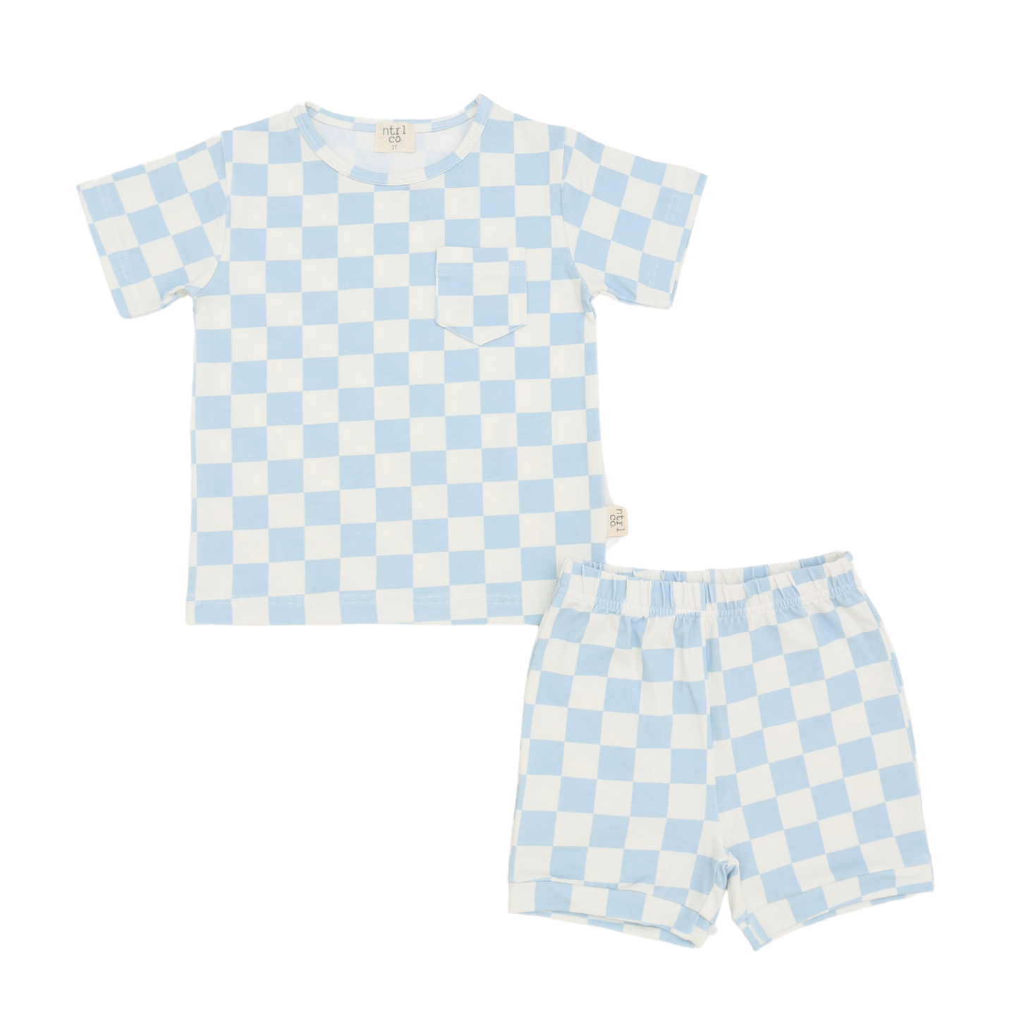 COASTAL CHECK SHORT SET