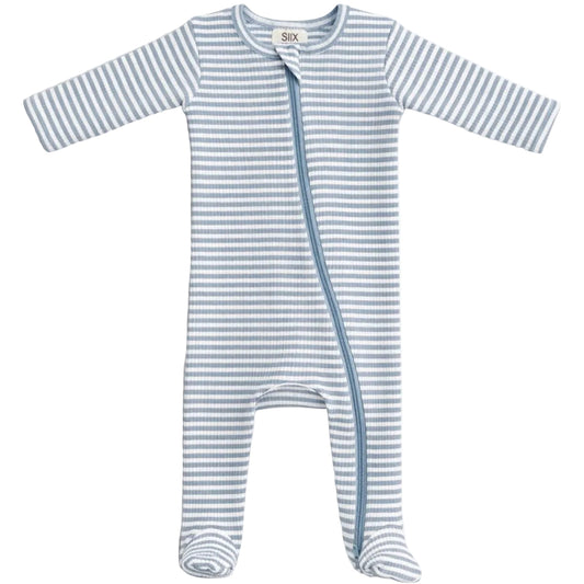 THE DUSTY BLUE STRIPE FOOTIE