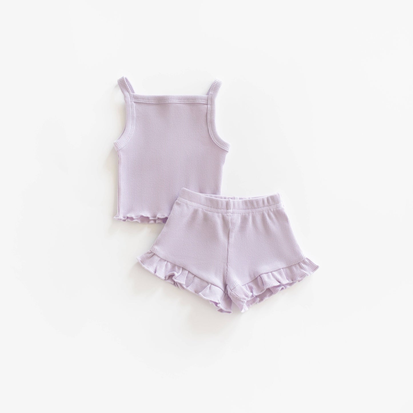 RIBBED TANK & SHORT SET