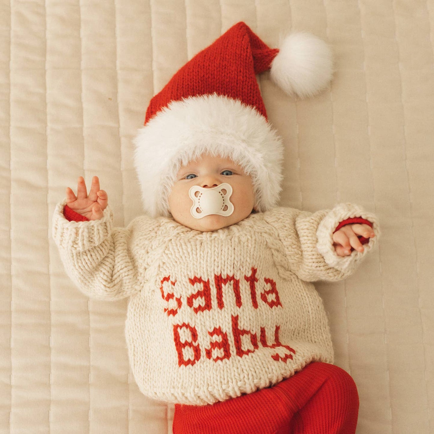 SANTA BABY CREW NECK SWEATER BABY & TODDLER