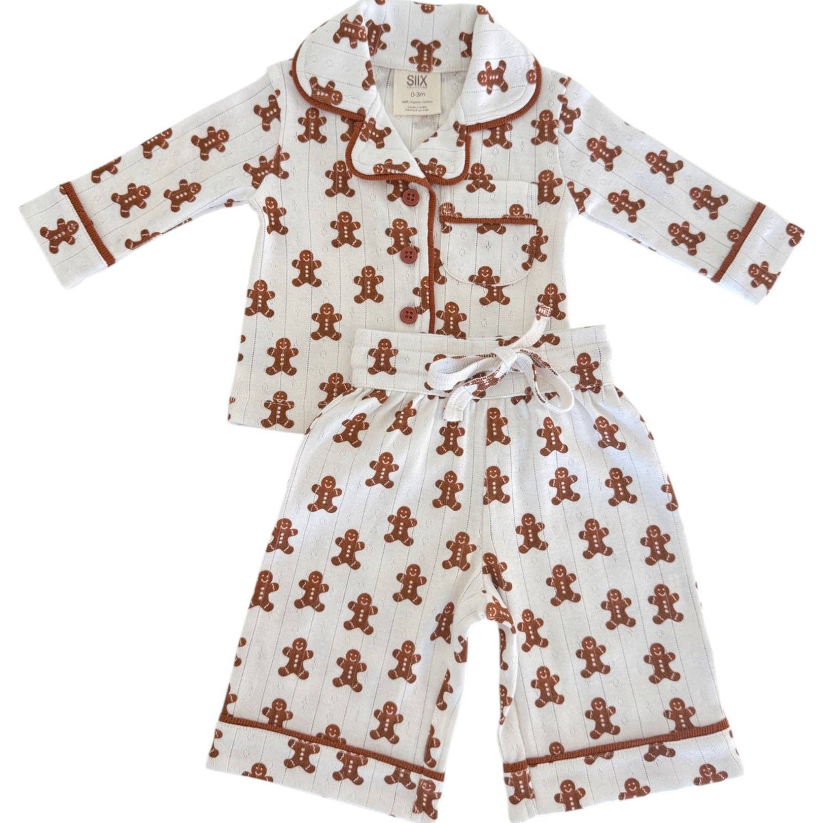 Gingerbread Organic Pointelle Lounge Set