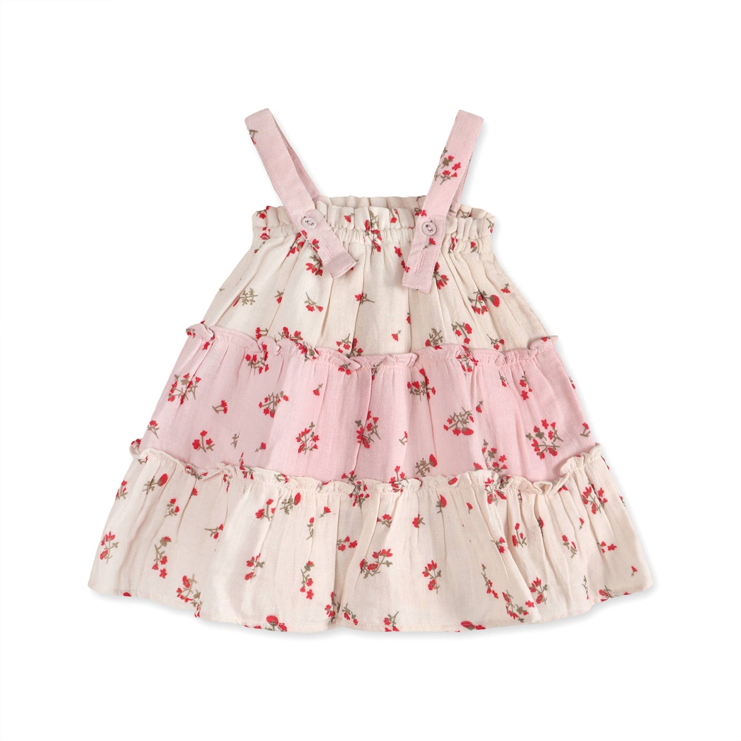 Bijou Tiered Floral Baby Dress + Bloomer