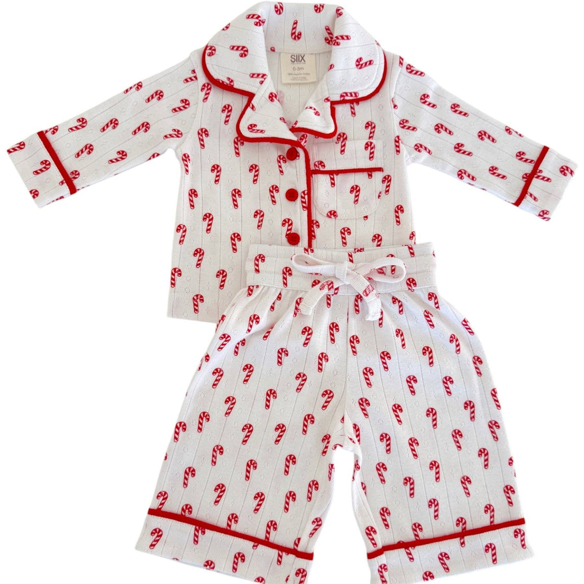Candy Cane / Organic Pointelle Lounge Set