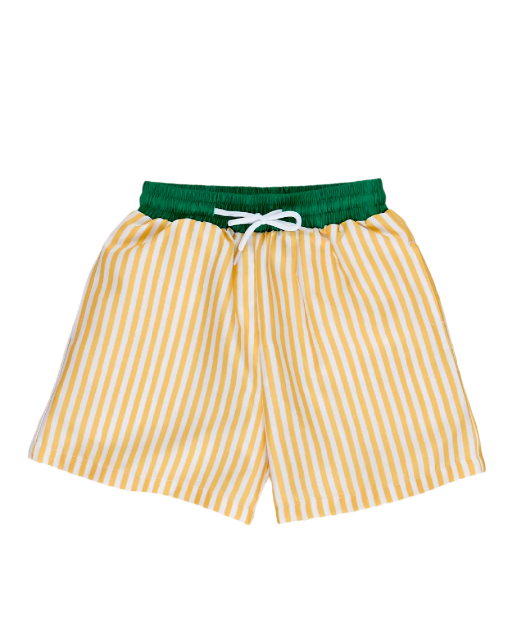 GREEN & YELLOW STRIPE SWIM TRUNK