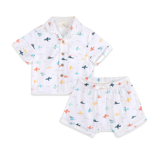 Planes Baby Shirt & Shorts Set