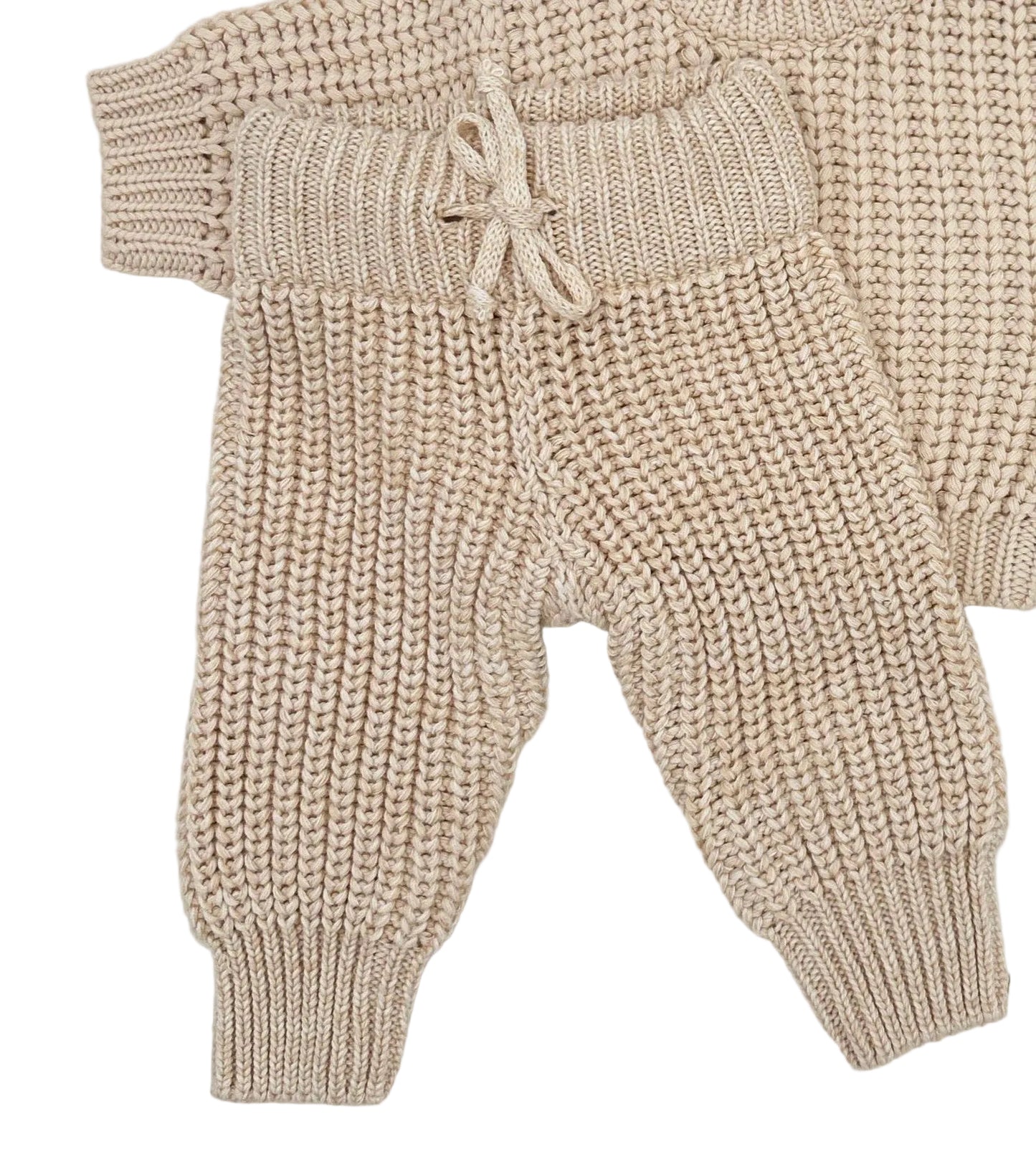 Chunky Knit Sweater + Pants Set