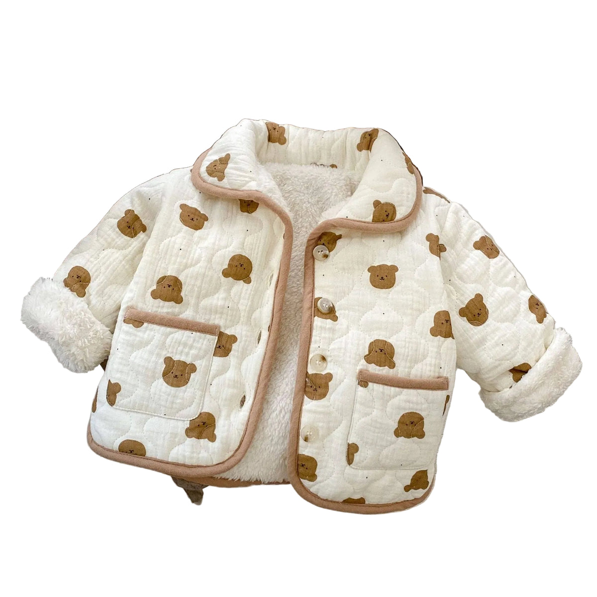 Bear Quilted Cotton Coat