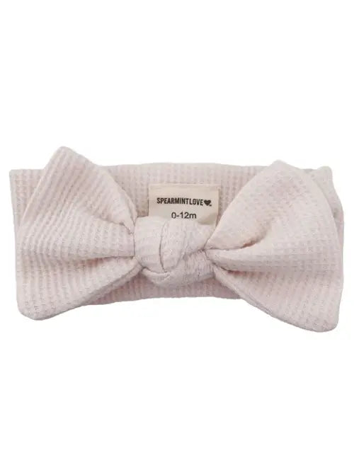 WAFFLE KNOT BOW HEADBANDS