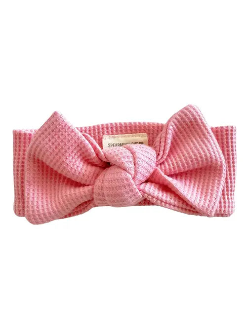 WAFFLE KNOT BOW HEADBANDS
