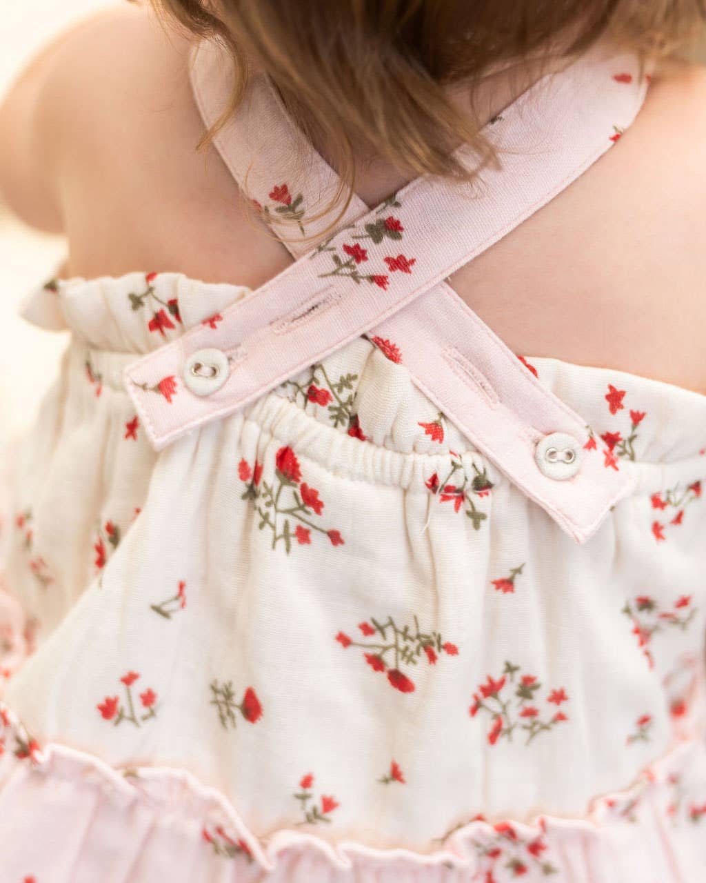 Bijou Tiered Floral Baby Dress + Bloomer