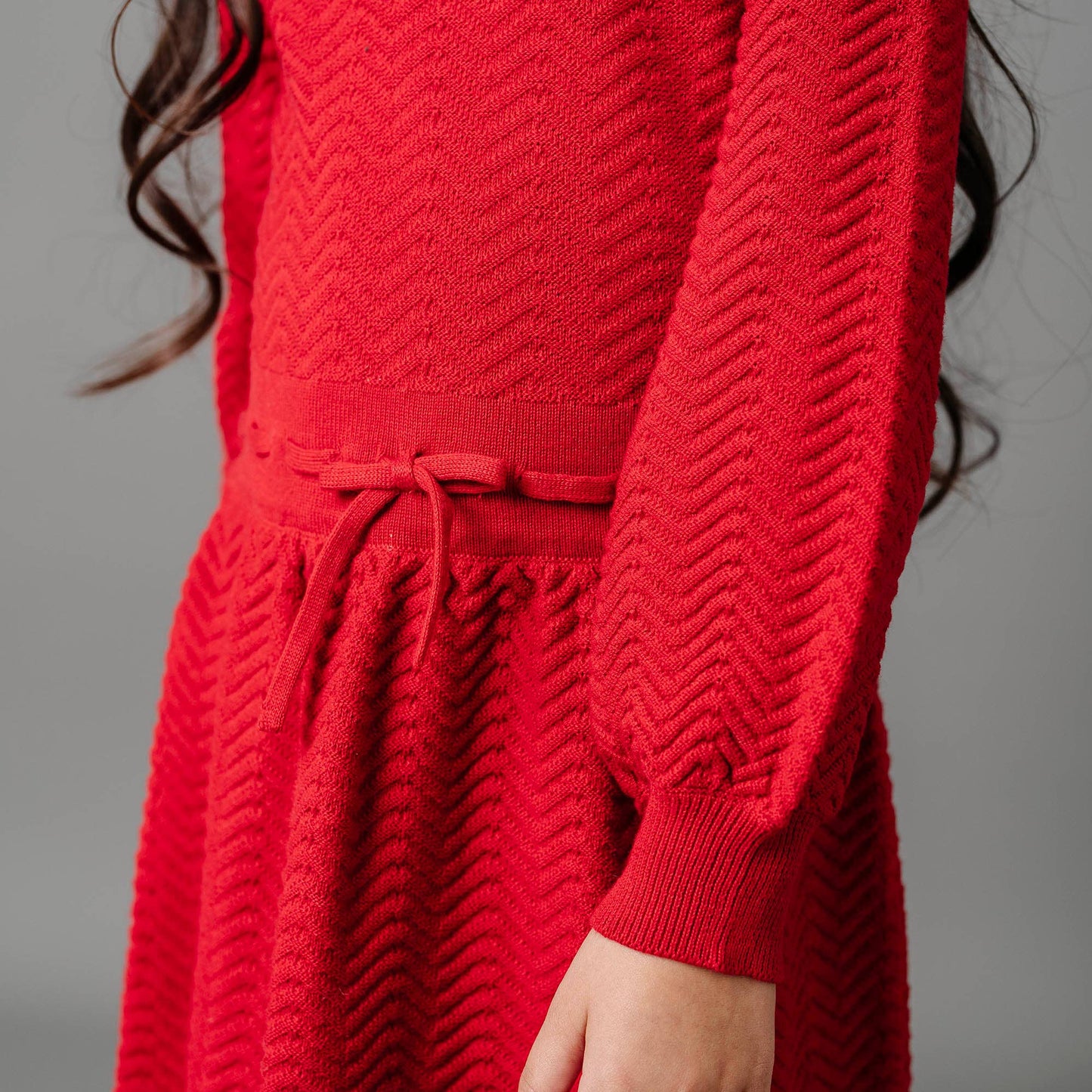 ORGANIC BALLOON SLEEVE SWEATER DRESS