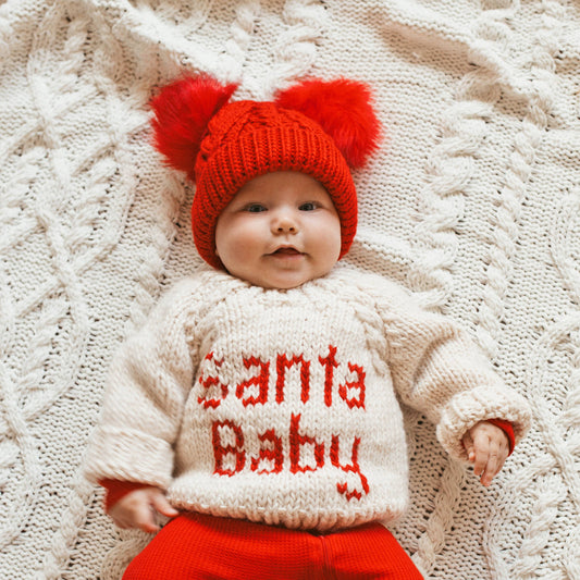 SANTA BABY CREW NECK SWEATER BABY & TODDLER