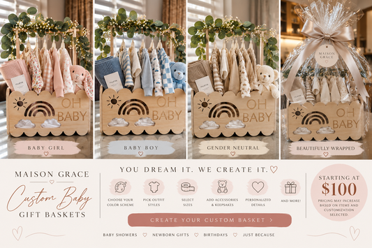 CUSTOM BABY GIFT BASKETS